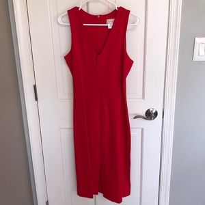 Never worn red dress with front slit